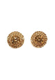 Brinco Vick light colordado topaz banhado no dourado
