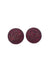 Brinco oval Brigite glam com stras vermelho