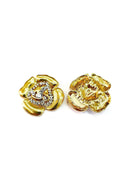 Brinco de Flor Cecília dourado