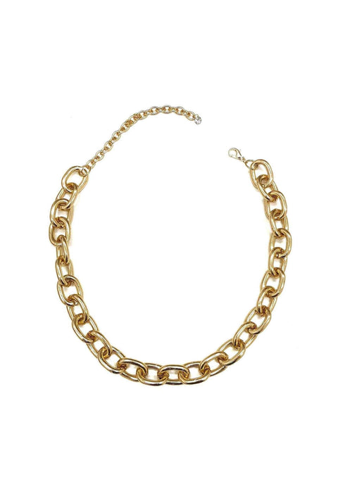 Colar choker Scarlet gold de elos dourados