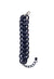 Pulseira Medina jet com couro e elos preto