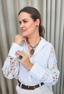 Colar Glória com pingente de nossa senhora aparecida