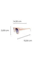 Óculos de Sol Simone de acetato marfim com lentes de proteção uv