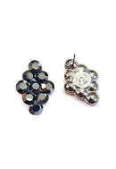 Brinco Estilo com pedras hematite