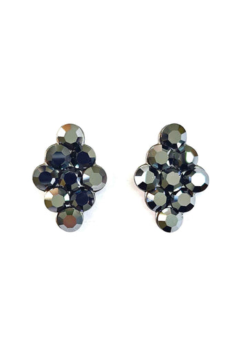 Brinco Estilo com pedras hematite