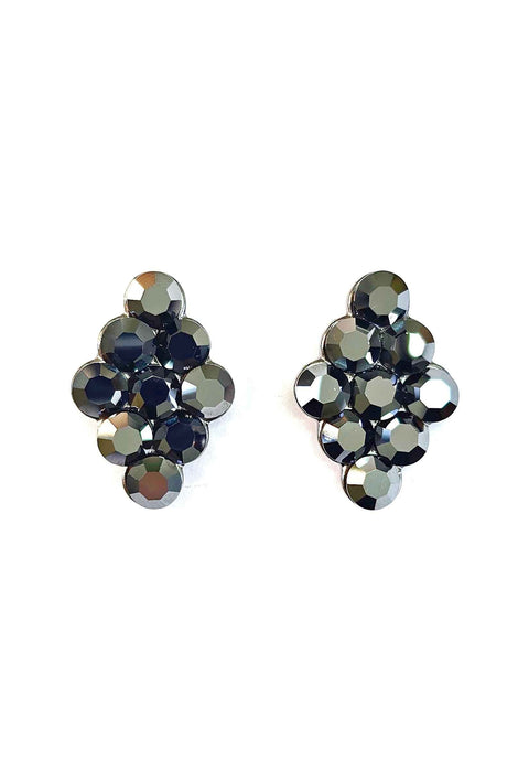 Brinco Estilo com pedras hematite