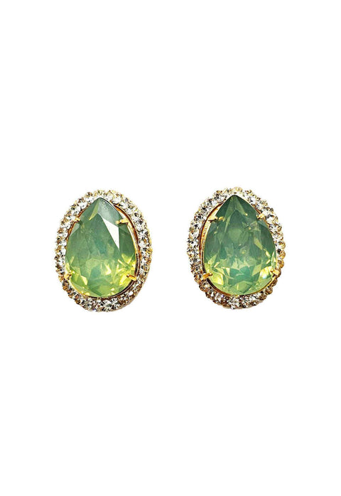 Brinco Carrie menta banhado no dourado