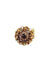 Anel Angelita Gold redondo com pedras douradas