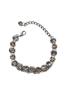 Pulseira Choker desejo com pedras black diamond banhada no onix