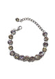 Pulseira Choker desejo com pedras black diamond banhada no onix