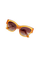 Óculos de Sol Maria Eduarda de acetato caramelo com lentes de proteção uv