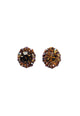 Brinco Julie vintage com pedras smoked