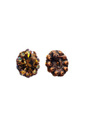 Brinco Julie vintage com pedras smoked