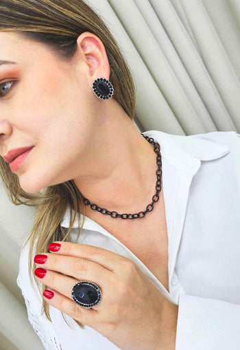 Colar choker Sienna black