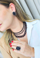 Colar choker Sienna black