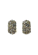 Brinco Angelita Silver de strass black diamond