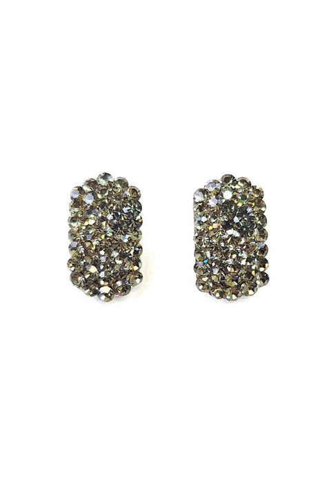 Brinco Angelita Silver de strass black diamond