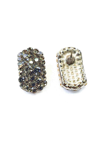 Brinco Angelita Silver de strass black diamond