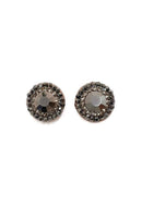 Brinco Vick Camili hematite e black diamond banhado no vintage