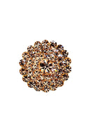 Maxi anel Filipa light peach banhado no dourado