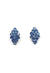 Brinco Agata com strass azul banhado no grafite