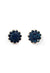 Brinco Dione classic prata com pedras azuis