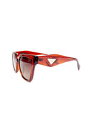 Óculos de Sol Vitória de acetato marrom com lentes de proteção uv