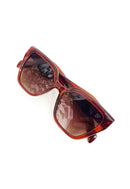 Óculos de Sol Vitória de acetato marrom com lentes de proteção uv