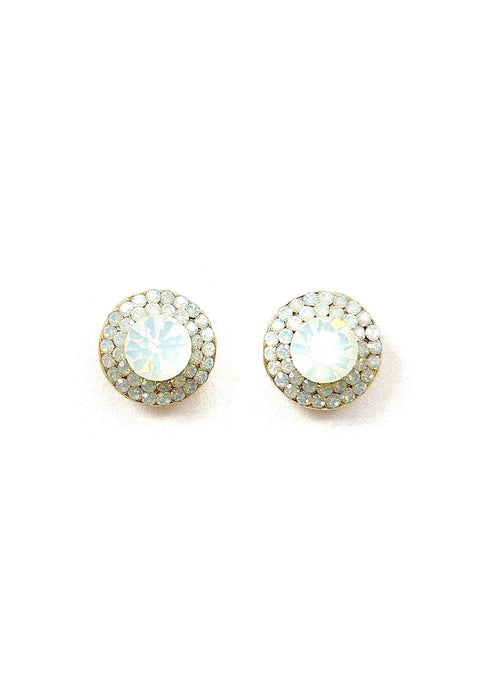 Brinco vick Opal banhado no dourado