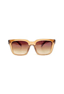 Óculos de Sol Fabiana de acetato marrom com lentes de proteção uv