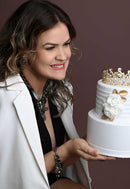 Pulseira Zoraide com mix de pingentes, resinas e correntaria onix