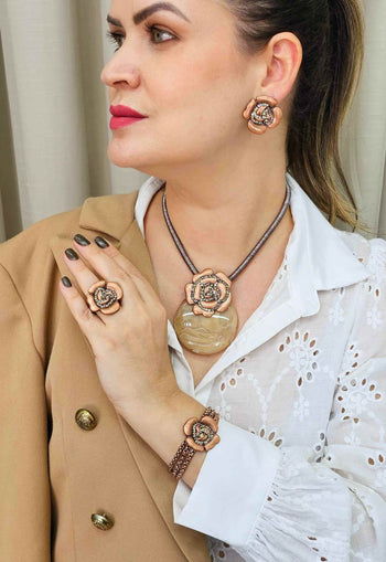 Anel de flor Cassandra vintage