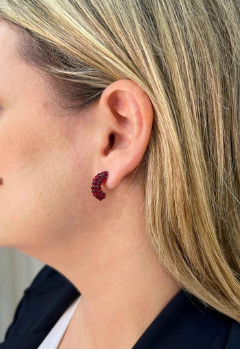 Brinco de argola Sara marsala