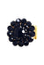 Anel Gerusa Gold com pedras pretas banhado no dourado
