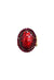 Anel Doha Red oval com pedras vermelhas banhado no ouro velho