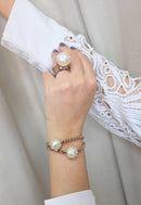 ANEL FRANÇA VINTAGE COM PÉROLA E STRASS