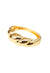 Bracelete Guiomar Gold: Moderno de Metal no Dourado | Sahara Acessórios