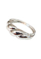 Bracelete Guiomar Silver: Moderno de Metal no Prata | Sahara Acessórios