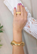 Bracelete Elda Gold: de Metal no Dourado | Sahara Acessórios