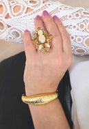 Bracelete Celina Gold: Sofisticado de Metal no Dourado | Sahara Acessórios