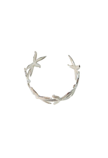 Bracelete Moema: Formato Estrela do Mar no Prata | Toque de Sofisticação