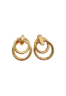 Brinco Atenas Gold de argola banhada no dourado