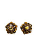 Brinco Tatiana com pedras aurum banhado no vintage