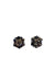 Brinco Madeline ouro velho com pedras hematite e black diamond