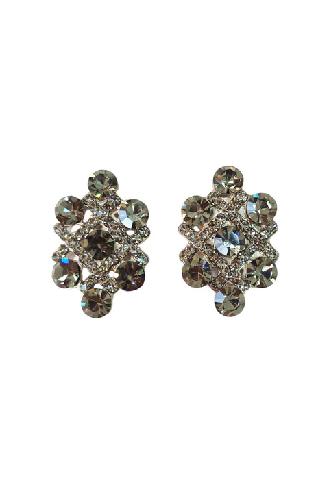 Brinco Marli Silver: Moda Festa com Pedras Black Diamond no Prata | Charme e Elegância