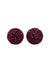 Brinco Duna Glam: Redondo com Strass Vermelho Banhado no Vintage | Look Glamouroso