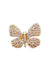 Broche Indira: Borboleta com Strass Boreal no Dourado | Sahara Acessórios