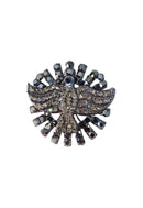 Broche Peridoto: Religioso de Espírito Santo com Pedras no Grafite | Presente Inesquecível
