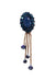 Broche Orvalho: Elegante Oval com Pedras Azul Marinho e Correntes Venezianas | Para Looks Casual Chic