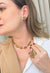 Colar Choker Luana: Moda Festa com Pedras Luxo no Dourado | Brilho na Medida
